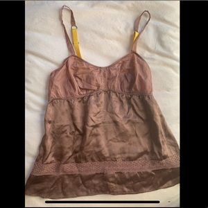 Anthropologie Silk cami and underwear set